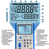 PeakTech 2170 - Medidor LCR, Dispositivo de Medición Esr con Usb, Incluido Software, Frecuencia 1/120 Hz, 1/10/100 Khz, Digital, Medición de Corriente, Pantalla LCD Iluminada, Gráfico de Barras