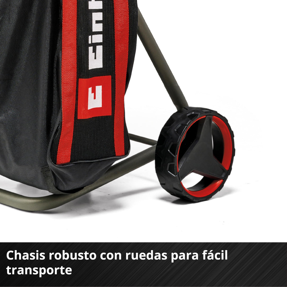 Einhell Trituradora de cuchillas con batería REDAXXO 36/25 Power X-Change (36V, máx. 25mm de grosor de rama, 3 cuchillas reversibles de acero, bolsa colectora de 55L, asa de transporte, prensador)