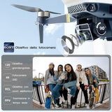 Drone Quadcopter Plegable con Motor sin escobillas y Larga Autonomía para Principiantes - Más de 40 minutos de vuelo, Cámara Gran Ángulo de 120° y 4K HD, Modo Seguimiento, Cámara Doble