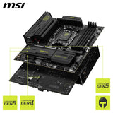MSI mag B850M Mortar WiFi - Placa Base Compatible con AMD Ryzen 9000/8000 / 7000 Series, DDR5, PCIe 5.0 y PCIe 4.0, Wi-Fi 7 y Bluetooth 5.4