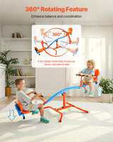 VEVOR- Balancín Infantil, Color Naranja Azul (Seesaw, 300 lbs Load)