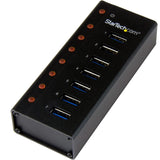 StarTech.com Concentrador USB 3.0 de 7 Puertos con Caja de Metal - 5Gbps - Hub de Sobremesa o Montaje en Pared (ST7300U3M)