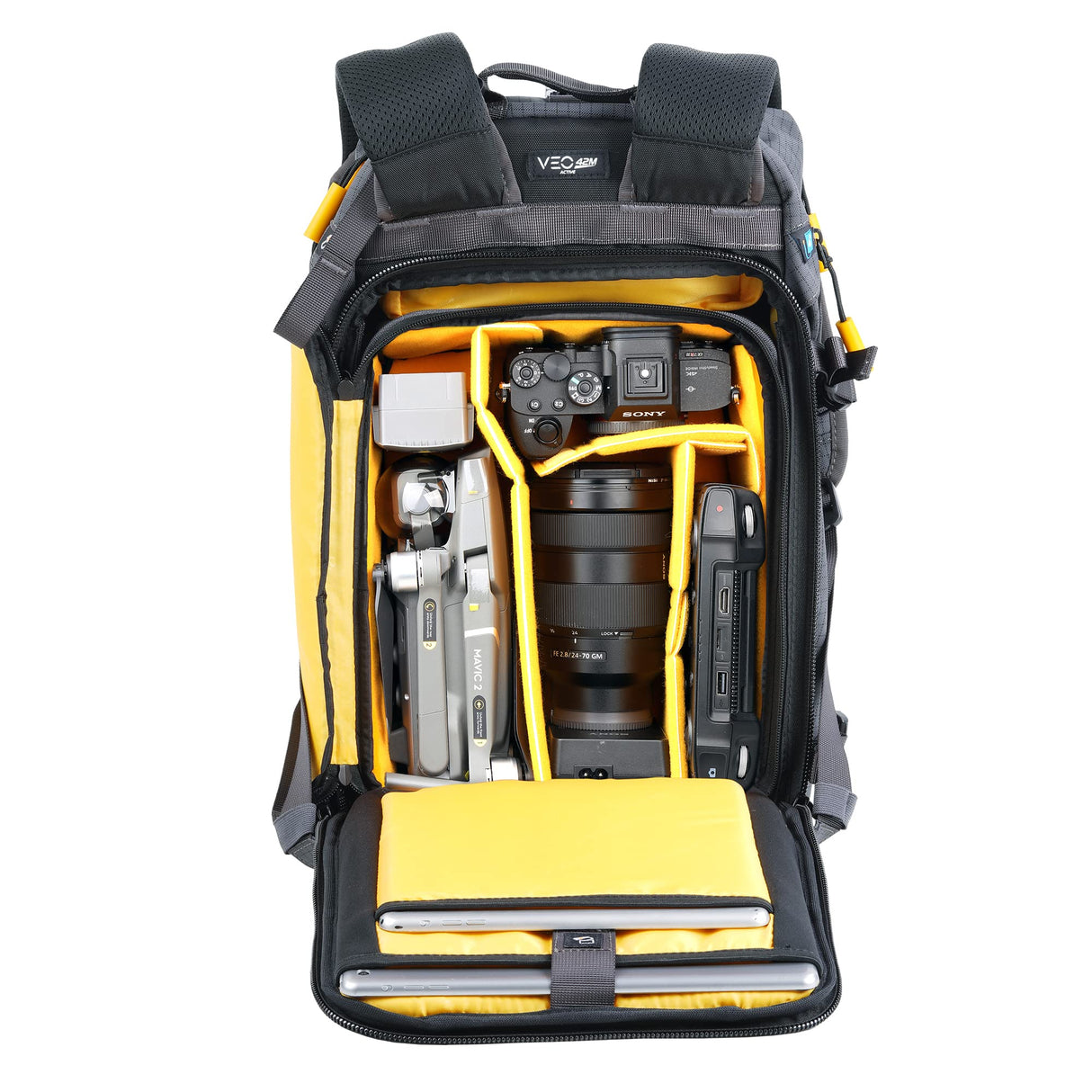 VANGUARD Veo Active 42M GY - Mochila cámara fotográfica trekking pequeña
