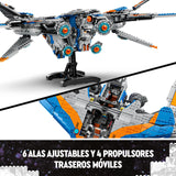 LEGO Marvel Guardianes de la Galaxia: La Milano Nave Espacial de Juguete de Construcción con 4 Minifiguras Inc. Gamora y Star Lord, Figura de Groot, Regalo para Niños y Niñas de 12 Años o Más 76286