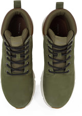Tommy Hilfiger Botas de caña baja Hombre Light Hybrid de piel, Verde (Army Green), 44