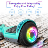 SISIGAD Offroad Hoverboard Kinder Adults mit 6,5" Reifen Leistungsstarke Große - Batería Hoverboard Bluetooth-Lautsprechern LED-Licht