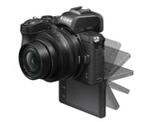 Nikon Z50 - Cámara DX Mirrorless, 11 FPS, Vídeo 4K, Pantalla Táctil abatible, Kit Cuerpo con Objetivo 16-50 DX VR, Color Negro