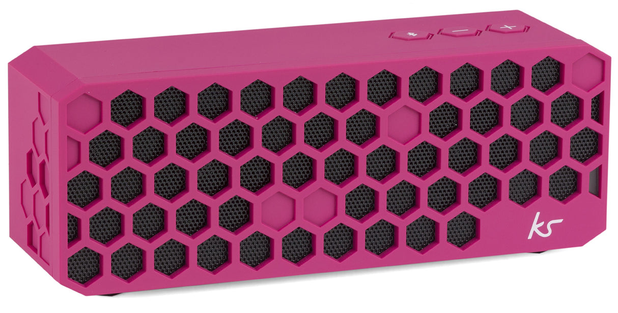 KitSound Hive - Altavoz Bluetooth (inalámbrico, estéreo) rosa