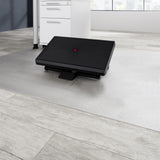 hjh OFFICE 721040 Reposapiés ergonómico PIEDINO Stripe Pro Negro, Soporte para pies con Altura Ajustable, Apoyapiés, Inclinable sin etapas