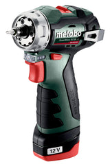 metabo PowerMaxx BS BL Q 601749500 - Taladro atornillador inalámbrico Li-ION 12V 2Ah + 2 pilas