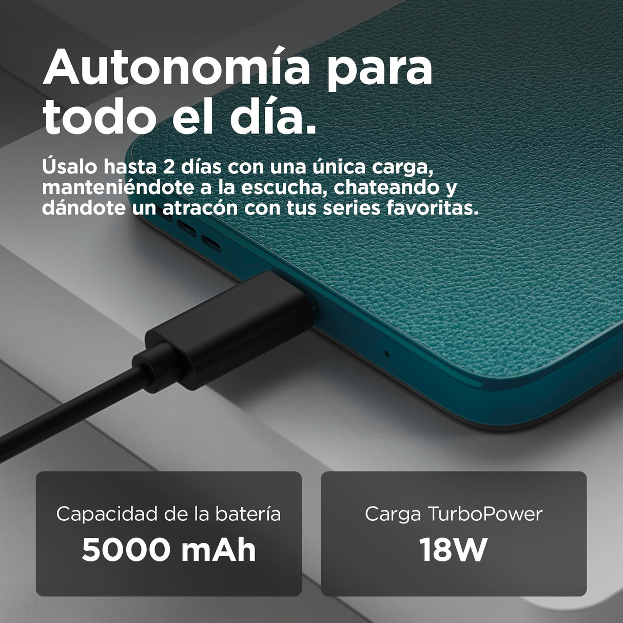 Moto g05 24GB (8G+16GB RAM Boost)/256GB Azul, España, Pantalla superbrillante de 6.67 Pulgadas, Sistema de cámaras de 50 MP, Modo Retrato con IA, Soft Luxe, Corning Gorilla Glass 3, batería 5200 mAh