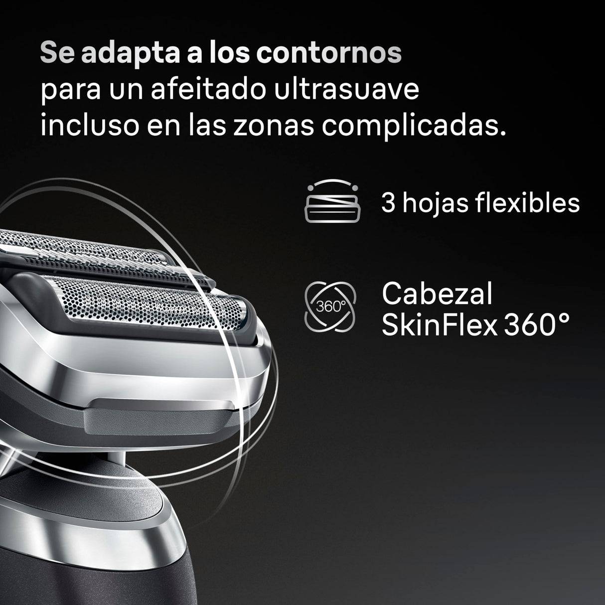 Braun Afeitadora Eléctrica Hombre Series 7, Máquina De Afeitar Barba En Seco Y En Mojado, 3 Modos De Afeitado, 60 Min De Uso, Recortadora De Precisión, Estuche De Viaje, 72-N1200SI, Negro