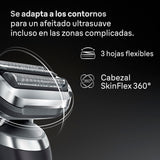 Braun Afeitadora Eléctrica Hombre Series 7, Máquina De Afeitar Barba En Seco Y En Mojado, 3 Modos De Afeitado, 60 Min De Uso, Recortadora De Precisión, Estuche De Viaje, 72-N1200SI, Negro