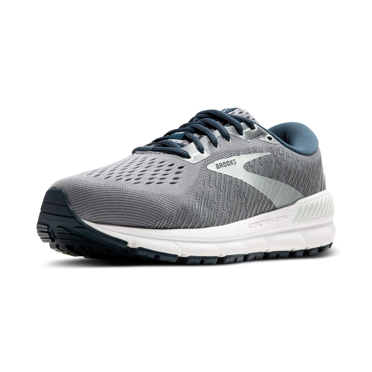 Brooks Addiction Gts 15, Zapatillas para Correr Mujer, Gris Navy Aqua 521, 38 EU