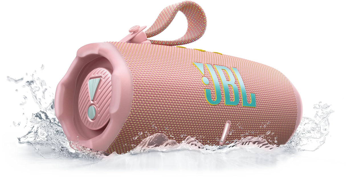 JBL Charge 6, Altavoz Bluetooth portátil inalámbrico, 28h de batería, Resistencia al Agua IP68, a Prueba de Polvo y caídas, Sonido Pro con AI Sound Boost, Compatible con Auracast, Rosa