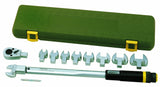 Proxxon 23342 2223342-Kit DIN. 1/2" mc200 Multi + Llaves (40-200 NM), Rojo, 1.5-10mm