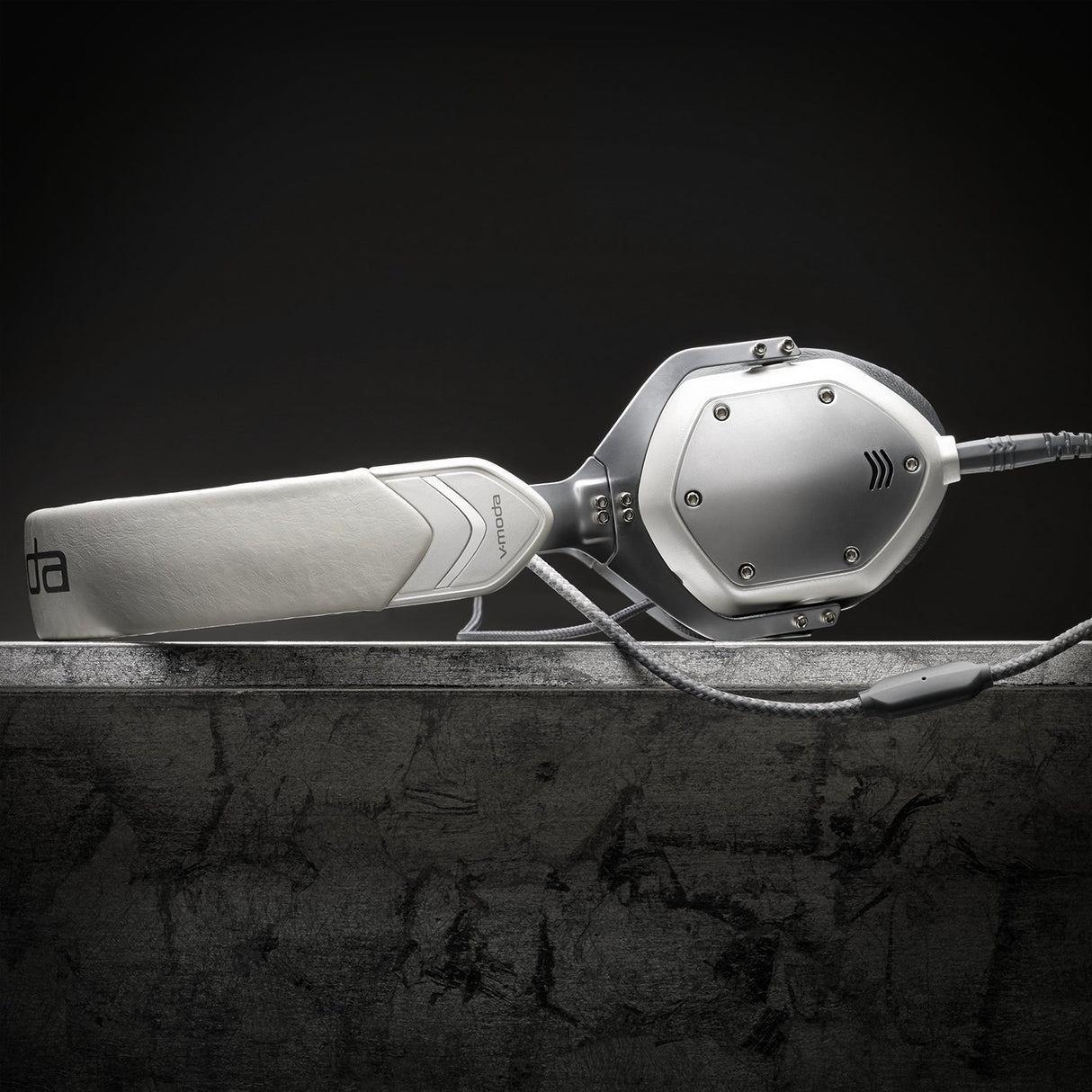 V-MODA XS-U-WSILVER - Auriculares de Diadema Cerrados (reducción de Ruido), Blanco y Plateado