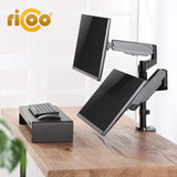 RICOO Soporte Monitor Mesa Brazo articulado Giratorio Inclinable Pantalla PC 17-32" (43-81cm) TS9611 Stand para monitores VESA 75x75 100x100