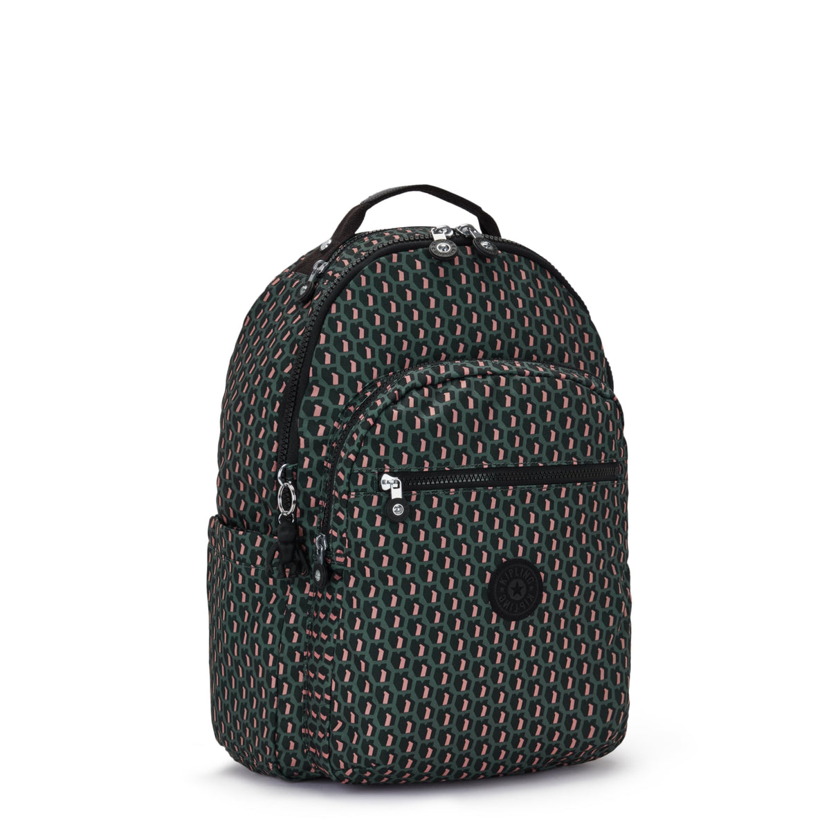 Kipling Seoul, Mochila con Protección Para Portátil 15", Impermeable, 44 cm, 27 L, 0.65 kg, Negro (3d K Pink)