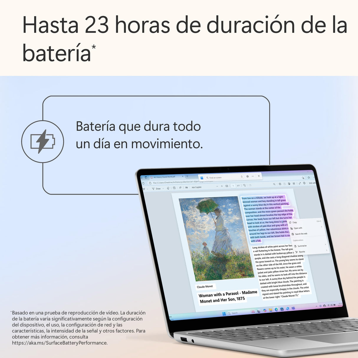 Microsoft Surface Laptop | Copilot+ PC | Pantalla táctil LCD 13'' | Snapdragon X Plus | 16GB RAM | Almacenamiento de 256GB | Último Modelo | Platino