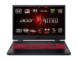 Acer Nitro 5 AN515-47 - Ordenador Portátil Gaming 15.6" Full HD IPS 144Hz (AMD Ryzen 7-7735HS, 16GB RAM, 512GB SSD, NVIDIA RTX 3050Ti, Sin Sistema Operativo) Color Negro - Teclado QWERTY Español