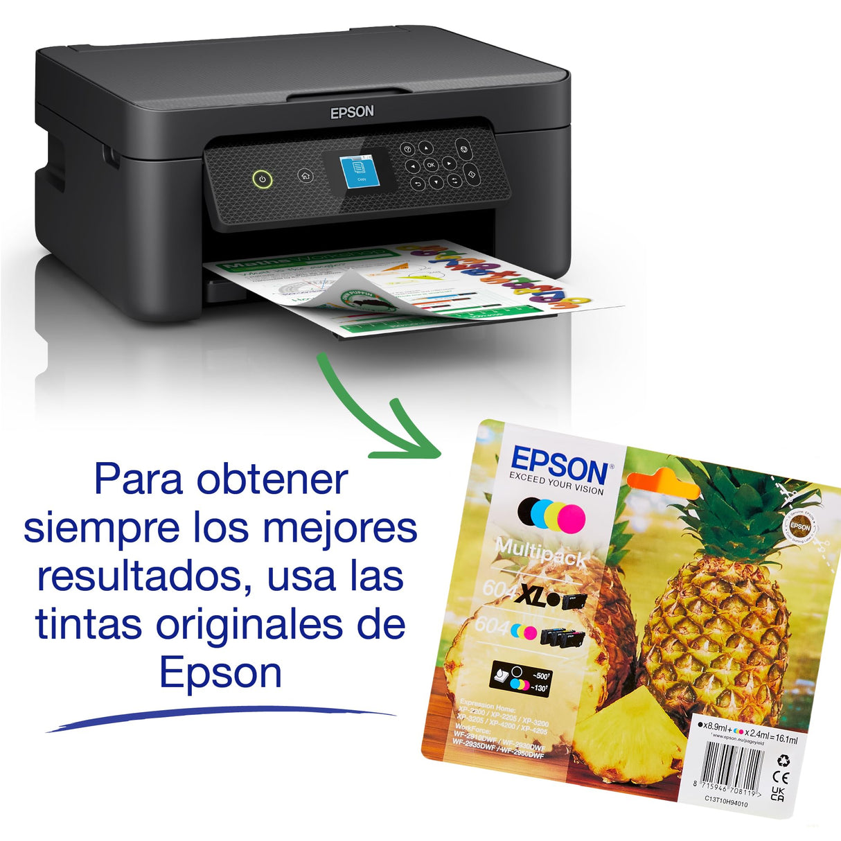 Impresora de inyección de tinta multifunción Expression XP-3200 A4 con conectividad inalámbrica y 3 meses gratis de suscripción ReadyPrint Flex*