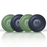 Motorola Moto Tag, fácil de configurar y localizar, protección Frente al Seguimiento no Deseado, Bluetooth y precisión UWB, autonomía 1 año, protección bajo Agua, Pack de 4 (Azul y Verde)