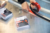 3M Dual Lock SJ387B, sistemas de cierre reposicionable, óptima adhesión a la mayoría de las pinturas en polvo, metales, vidrio, madera sellada, acrílico, ABS - 25mm x 2.5m, negro, 6.1mm (1 unidad)