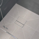 LUX ELEMENTS Suelo de ducha sellado de 140 x 90 cm, de espuma rígida, con bomba de desagüe y pendiente (cuatro caras), listo para azulejos, color gris