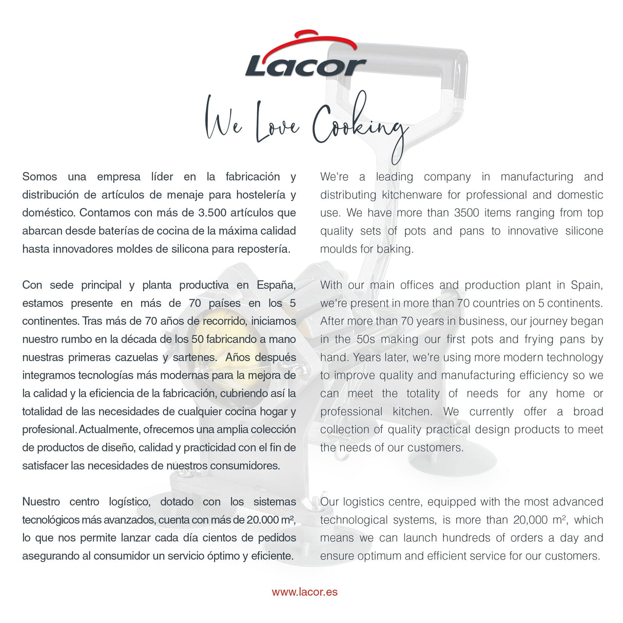 LACOR - 60513 - Cortador Profesional, Corta Patatas y Verduras en gajos, 4 Cuchillas de Acero Inoxidable, Corte Uniforme, Cocina Industrial