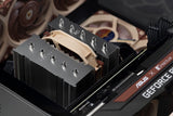Noctua NH-D12L, Disipador de CPU de Altura Reducida y Doble Torre (120 mm, Marrón).