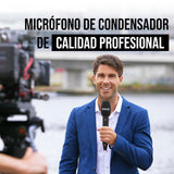 RØDE Interview Pro - Micrófono inalámbrico Interview Pro con Condensador y cápsula de Calidad de transmisión y grabación Interna de 32 bits para creación de Contenido, Medios y entrevistas.