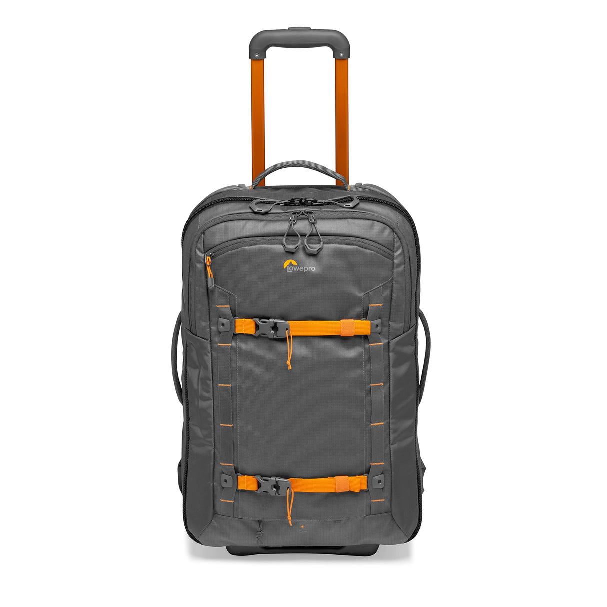 Lowepro Whistler RL 400 AW II, Maleta con Ruedas Fotográfica con Tejido Reciclado, Ruedas Resistentes, Todos los Clima, Cámara Profesional, Espacio para Portátil de 15", Cámara Mirrorless/DSLR, Gris