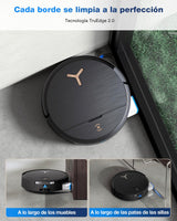 ECOVACS DEEBOT X9 Pro Omni Robot Aspirador y friegasuelos, 16 600 Pa, Ultrafino, fregado con mopa y autolavado inst, OZMO Roller, ZeroTange 3.0, TruEdge 2.0, Secado Aire Cal, Negro
