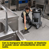 Kärcher Aspirador en seco y húmedo NT 48/1, Potencia: máx. 1380 W, Filtro de Cartucho PES, depósito: 48 l, Manguera de aspiración: 2,5 m, Boquilla Ancha para Suelo (360 mm), Tubo de desagüe