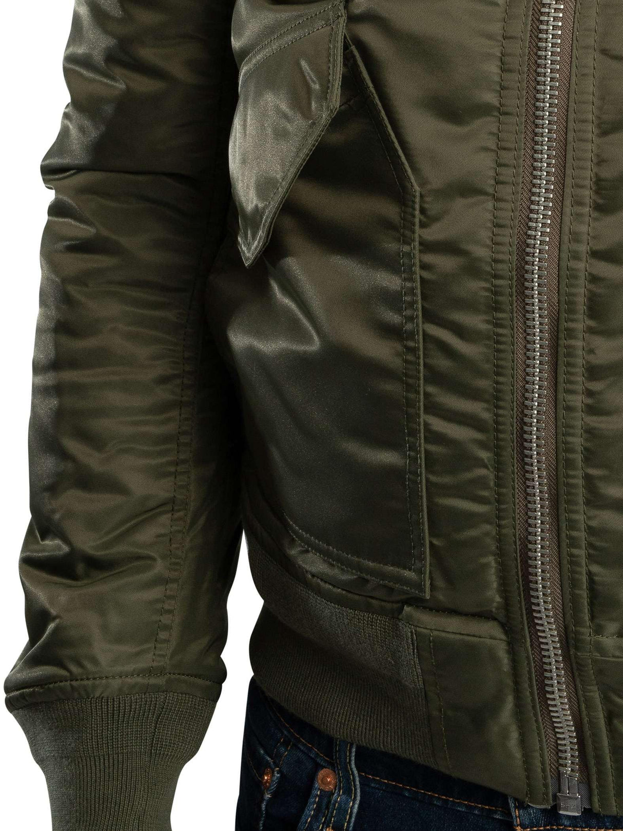 Schott NYC 210100RS, Chaqueta para Hombre, Kaki Del Ejército, M