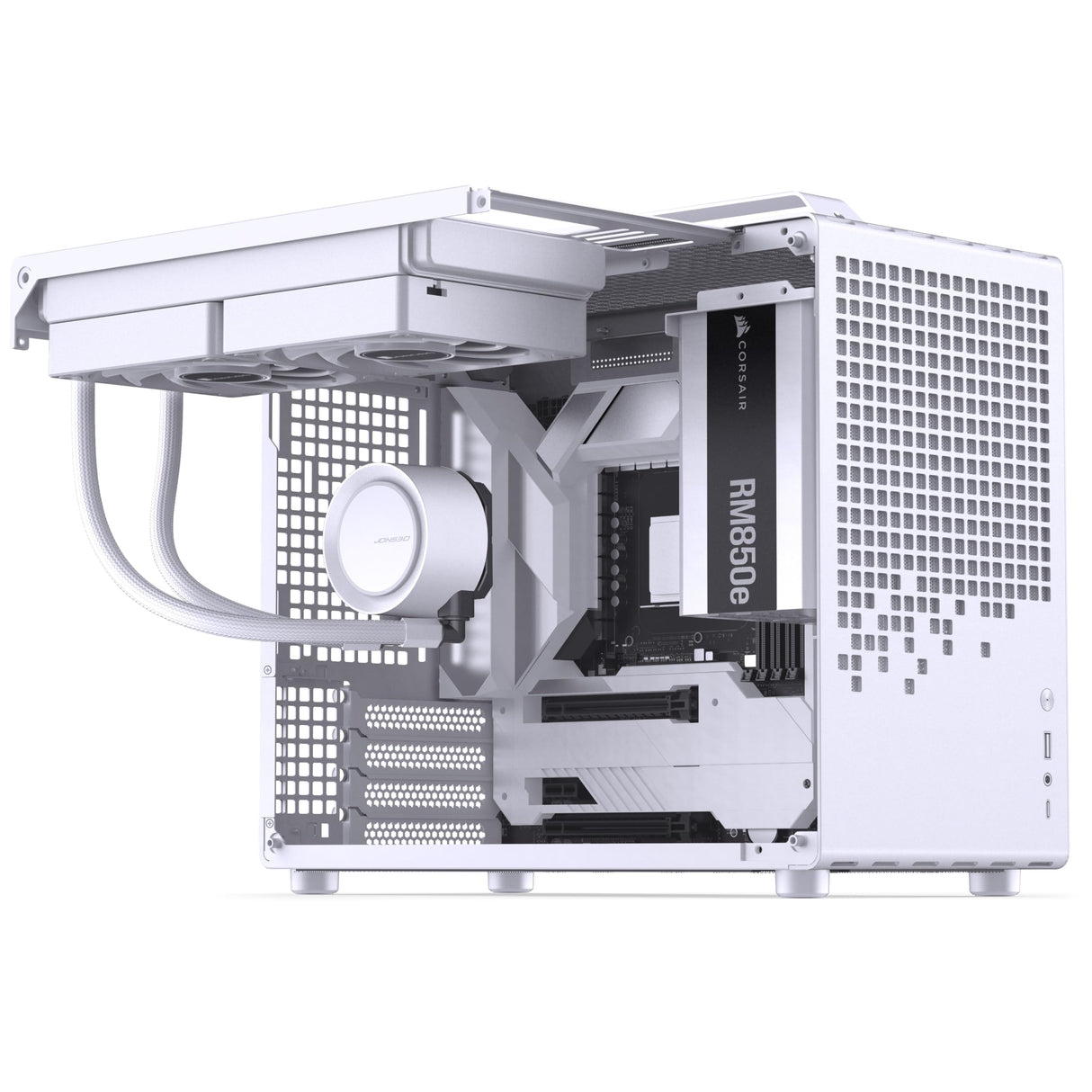 Jonsplus MATX Handle Case Z20 - weiß