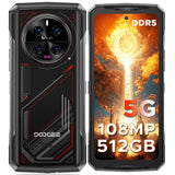 DOOGEE V40 2025 Telefono Movil Resistente 5G, 32GB+512GB, 4nm, 6.78" FHD+120Hz Android 14 Movil Irrompible con AI Cámara Triple 108MP+Visión Nocturna Dimensity 7300 8680mAh, IP6869K/NFC/WiFi6/Huella