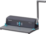 Fellowes Encuadernadora manual de espiral metálico, Uso Moderado, Gris, A4