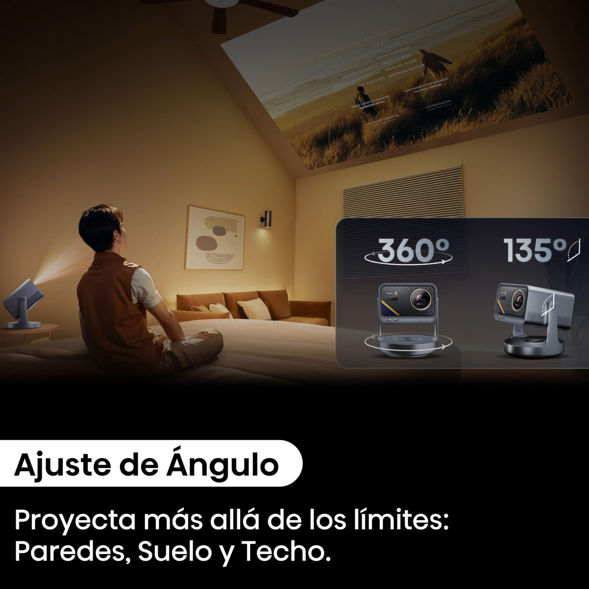 Hisense C2 Ultra Ed. Real Madrid - Mini Proyector Laser UHD 4K Smart TV, de 65" a 300", 3000 Lumen, Dolby Vision Atmos, Audio JBL + Subwofer, Zoom Digital, Autoenfoque, Contraste 2000:1