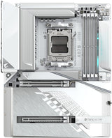 GIGABYTE X870 AORUS Stealth Ice Placa Base – Compatible con procesadores AMD Ryzen 9000, VRM Digital de 16+2+2 Fases, hasta 8200 MHz DDR5 (OC), 2 x PCIe 5.0 + 2 x PCIe 4.0, Wi-Fi 7, LAN 5 GbE, USB 4