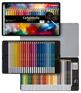 Lápiz de color tiza-pastel STABILO CarbOthello - Caja de metal con 60 colores