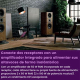 Transmisor de Audio Marmitek para Altavoces - Marmitek Speaker Anywhere 750 - Audio inalámbrico - Conexión de Dos Altavoces HiFi - 1 transmisor / 2 receptores (50 W RMS)