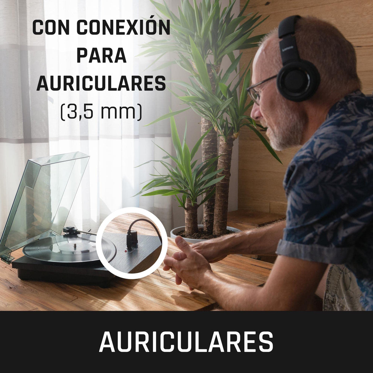 Lenco LS-10 giradiscos - giradiscos con altavoces integrados - transmisión por correa - velocidad variable - negro , 2 x 3 vatios
