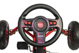 ROLLY TOYS Tretfahrzeuge Ferbedo Go AR 8R (Kart en Negro/Rojo con Volante de Sonido y neumáticos Desde Aprox. 5-11 años) 112012, Color, groß