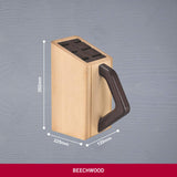 Victorinox Grand Maître bloque de cuchillos, inserto ranurado, 6 piezas, incl. 6 cuchillos de chef, almacenamiento de cuchillos, de madera