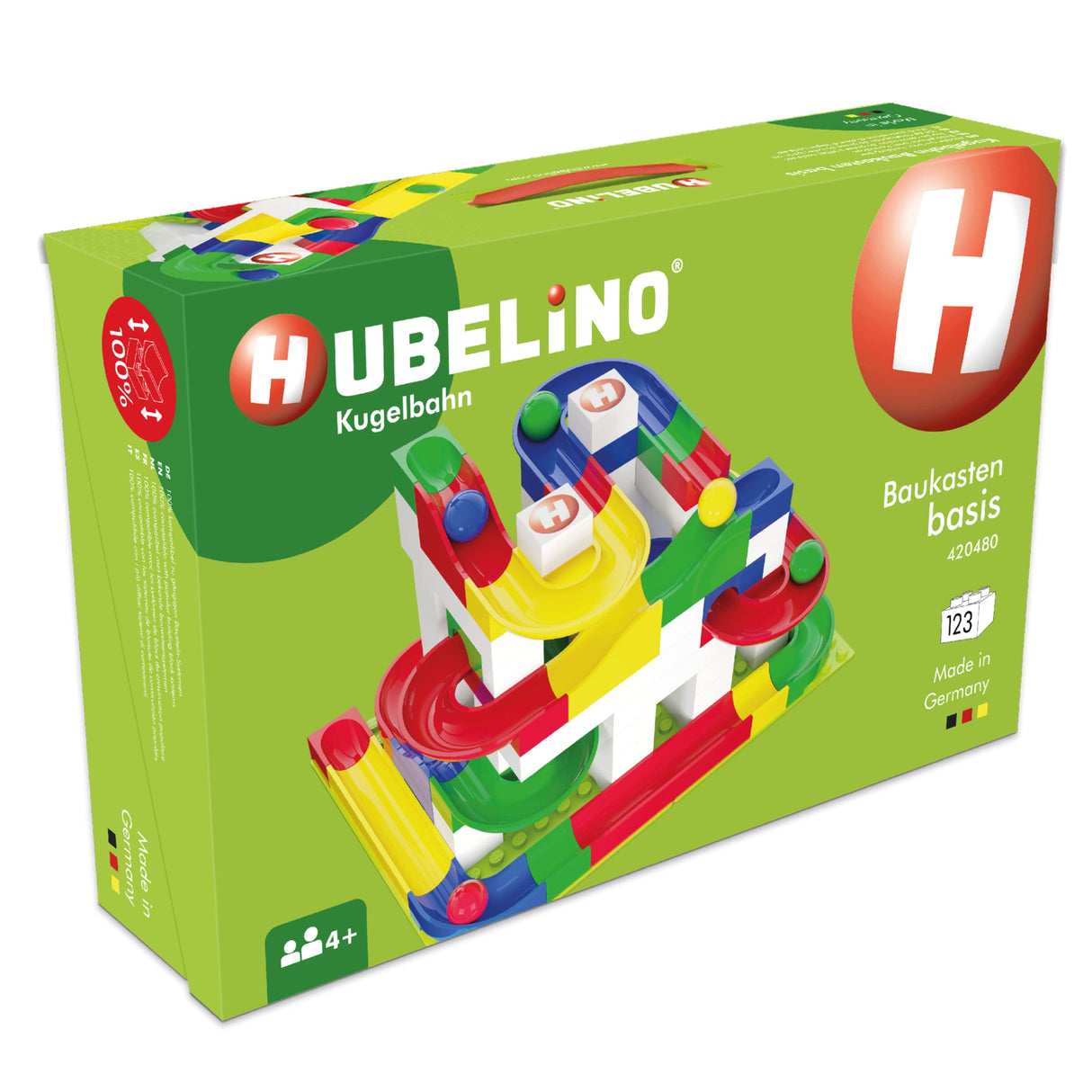 Hubelino Hubelino-420480 Juego de construcción de 123 Piezas, Base 420480, Multicolor, ys/m