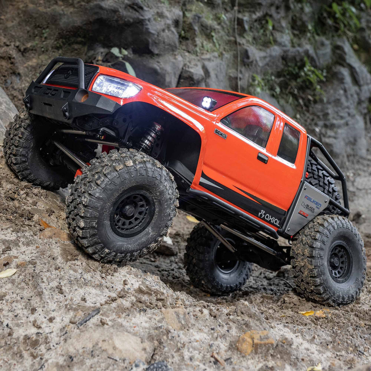 Axial RC Truck SCX6 Trail Honcho 4X4 Rock Crawler RTR (batería y Cargador no Incluido), Color Rojo