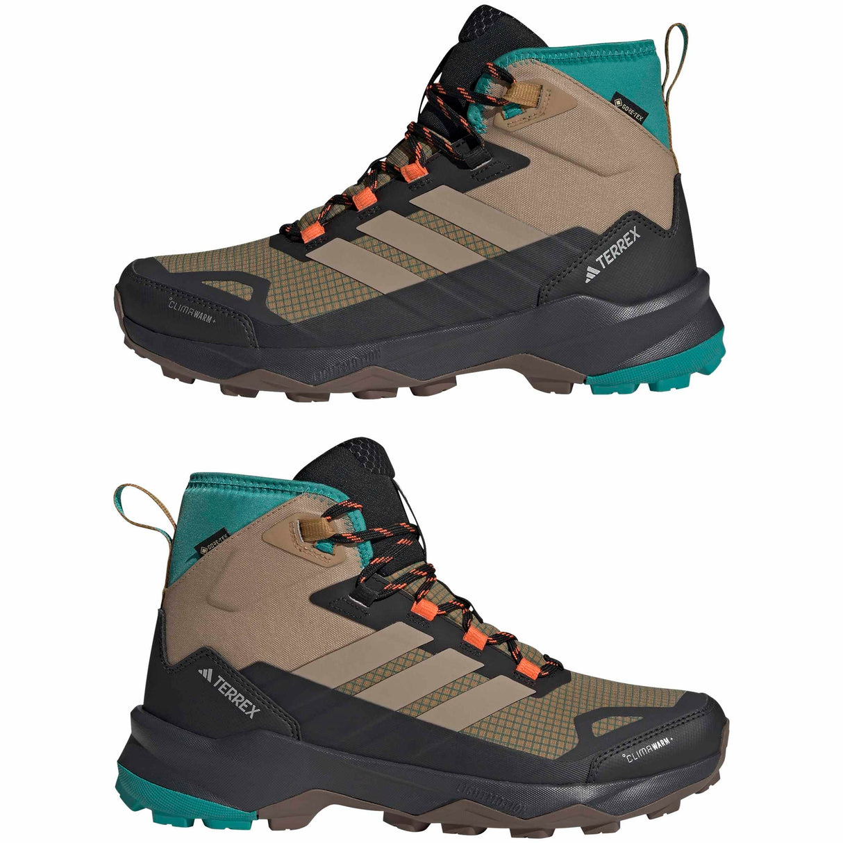adidas Terrex Skychaser AX5 Mid Gore-Tex Climawarm+ Hiking Shoes, Zapatos de Senderismo Hombre, Cardboard/Blanch Cargo/Pure Teal, 42 EU