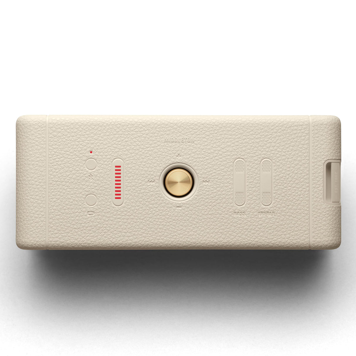 Marshall Middleton - Altavoz Bluetooth inalámbrico portátil (20 Horas de Lectura portátil, Impermeable, IP67, Color Crema
